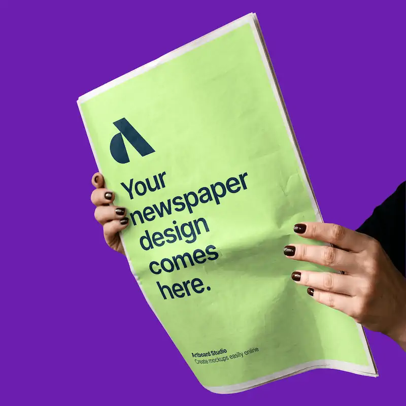 Newspaper Cover Mockup