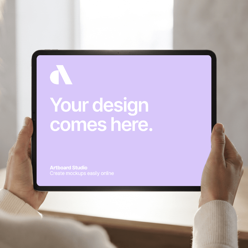 iPad Pro Mockup 13 inch Screen Showcase with Model