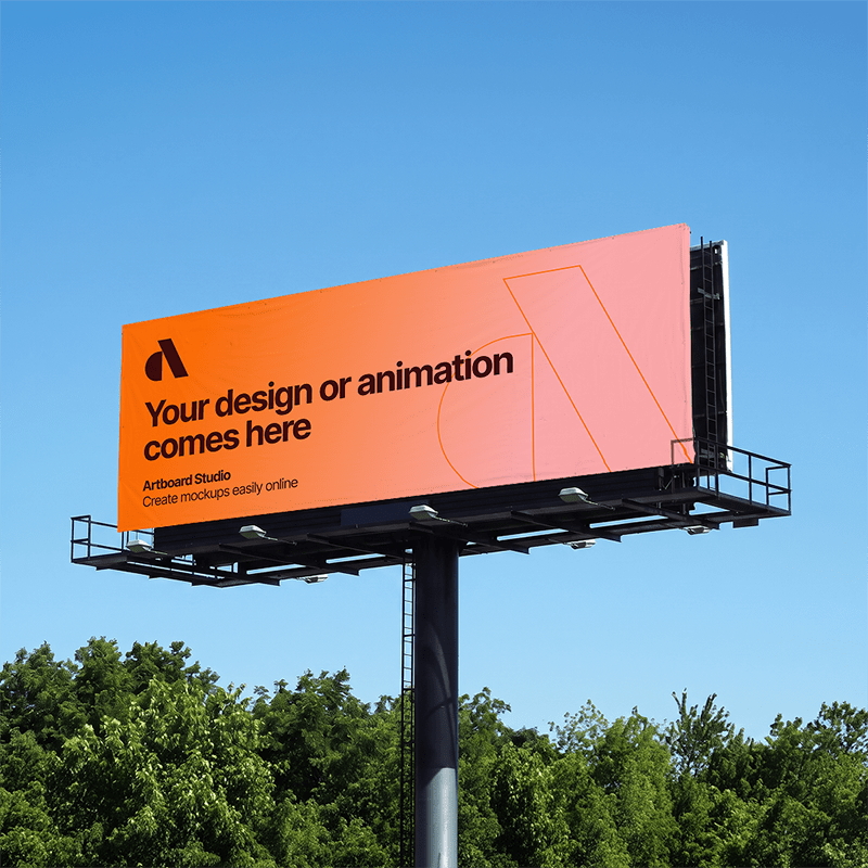Vinyl Outdoor Billboard Mockup