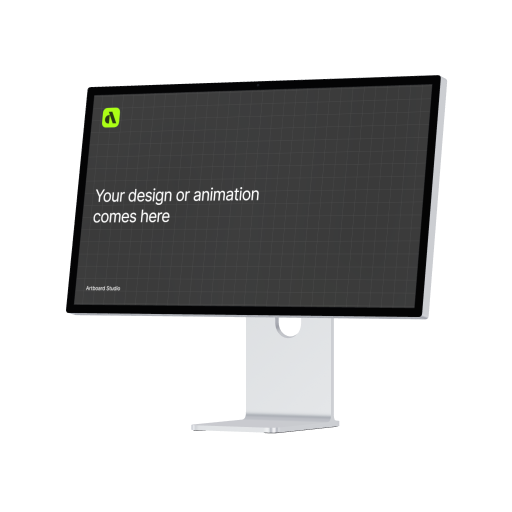 3D Studio Display XDR Mockup 01