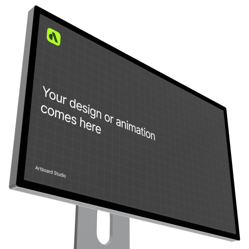 3D Studio Display XDR Mockup 02