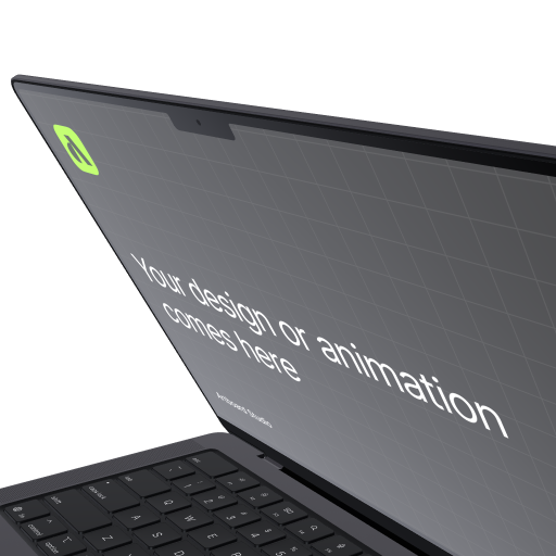 3D MacBook Pro Mockup 02
