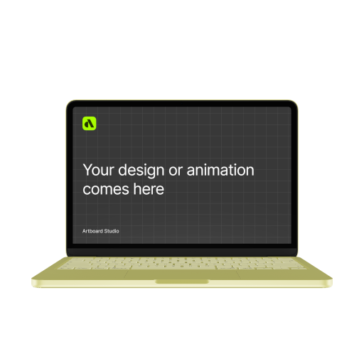 3D MacBook Neo Mockup 01