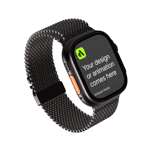 3D Apple Watch Ultra Mockup 01