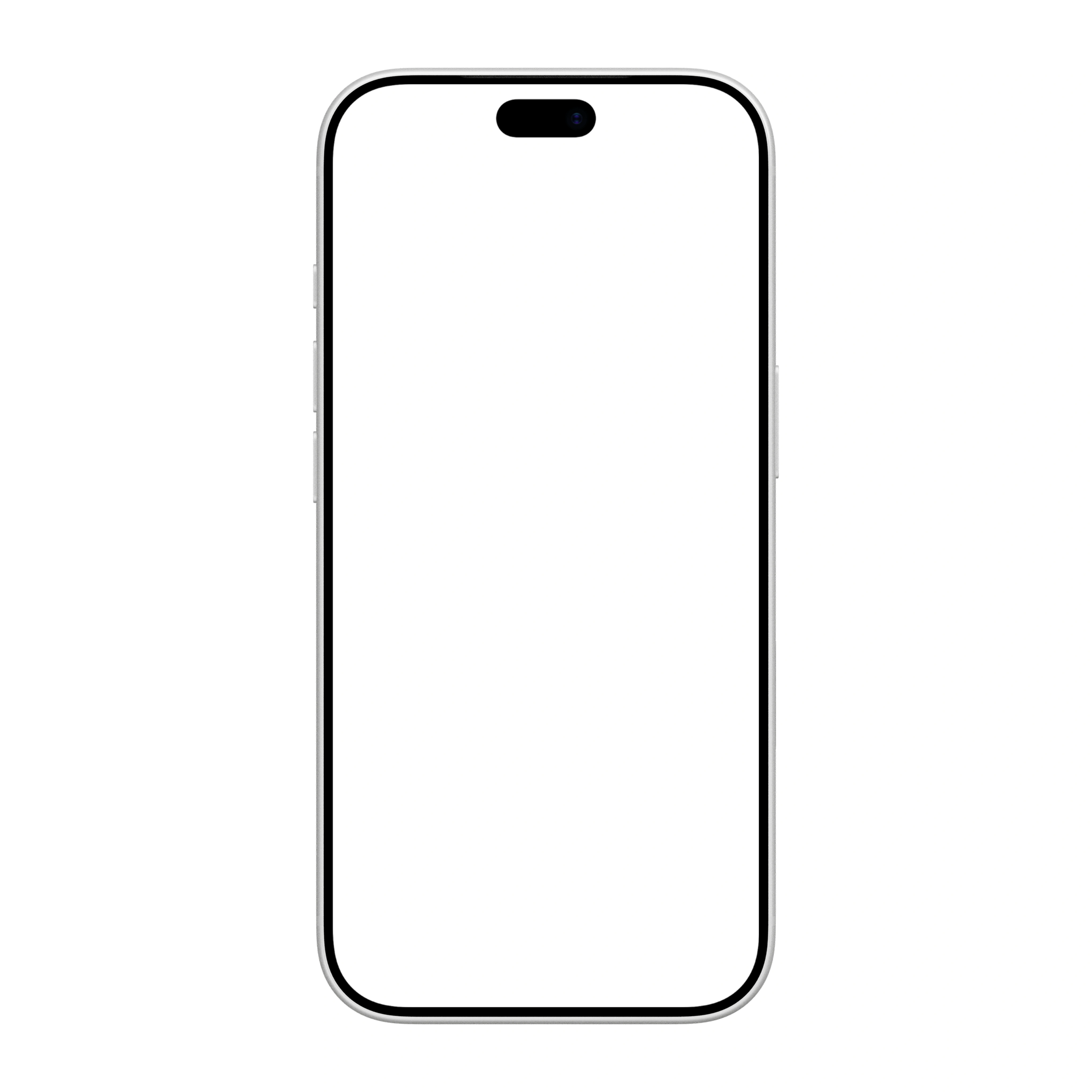 iPhone 18 Pro Mockup Silver Portrait