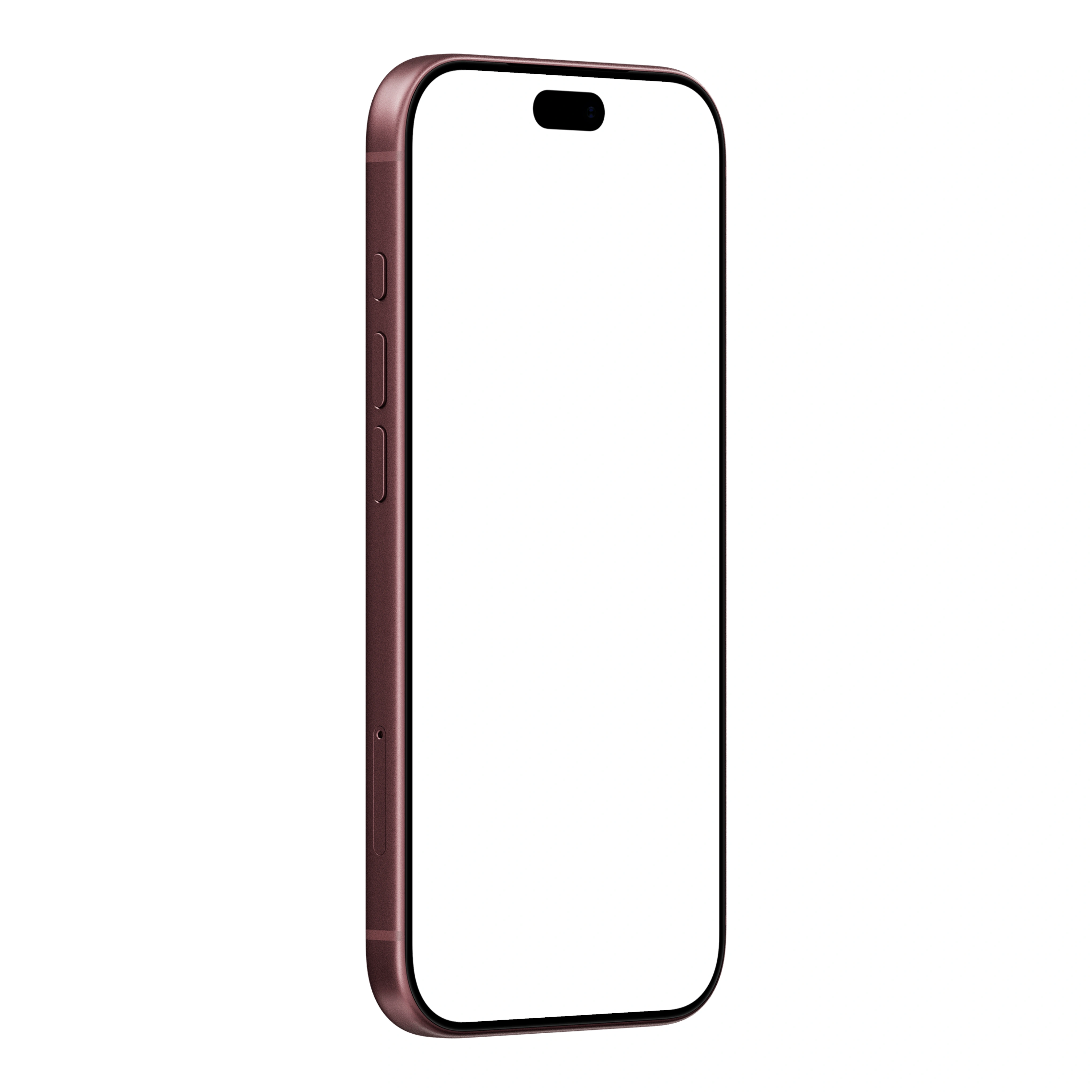 iPhone 18 Pro Mockup Burgundy Right