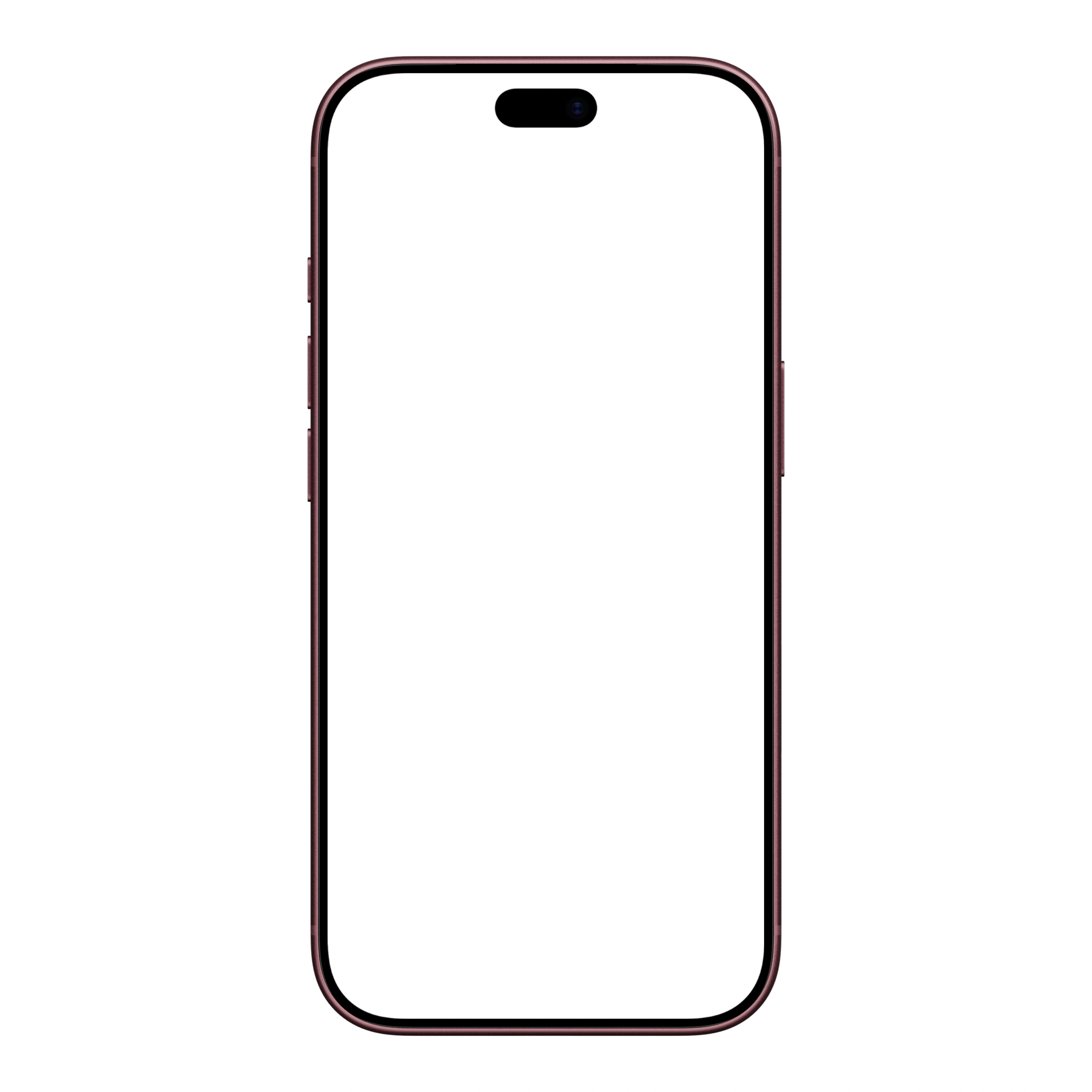 iPhone 18 Pro Mockup Burgundy Portrait
