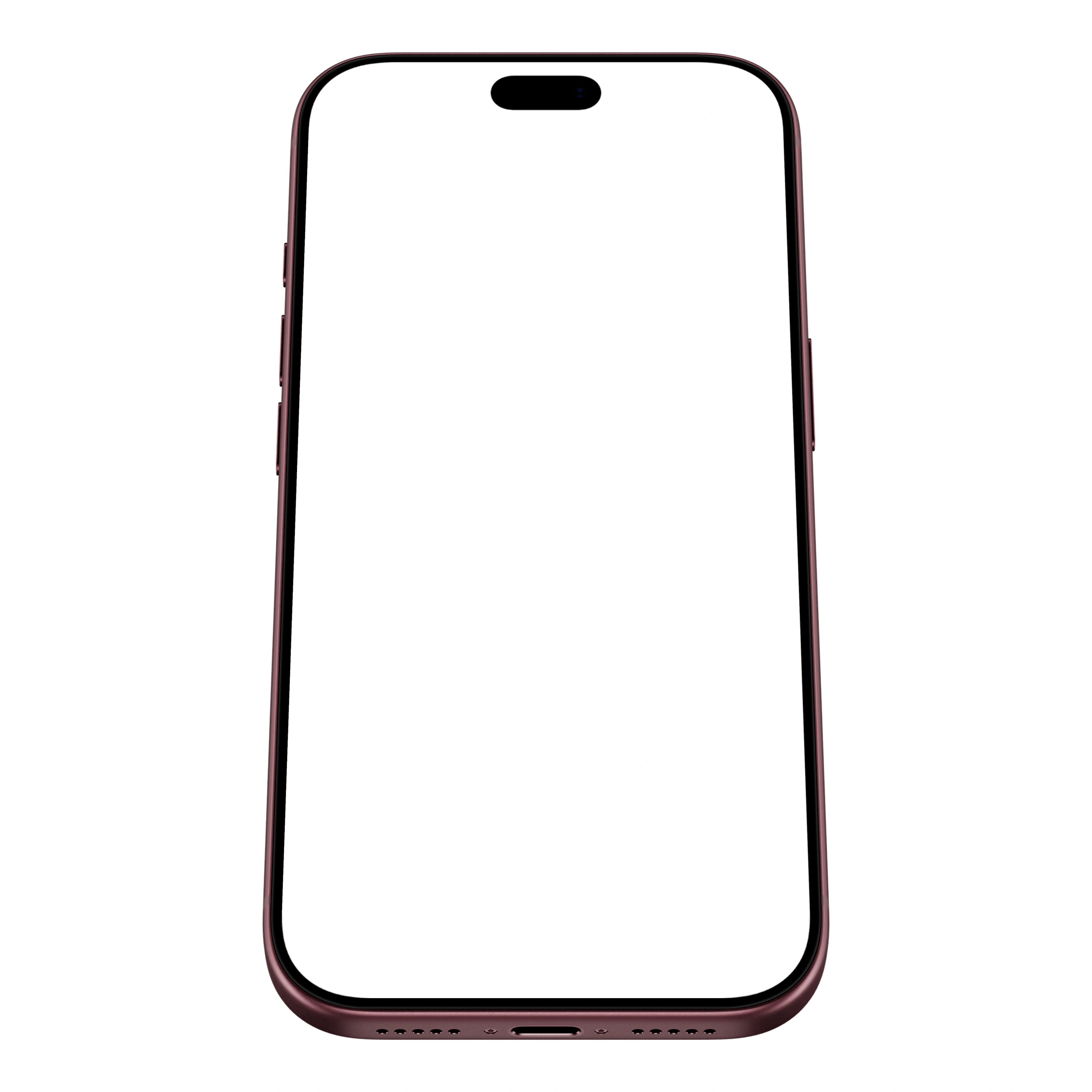 iPhone 18 Pro Mockup Burgundy Angled Front