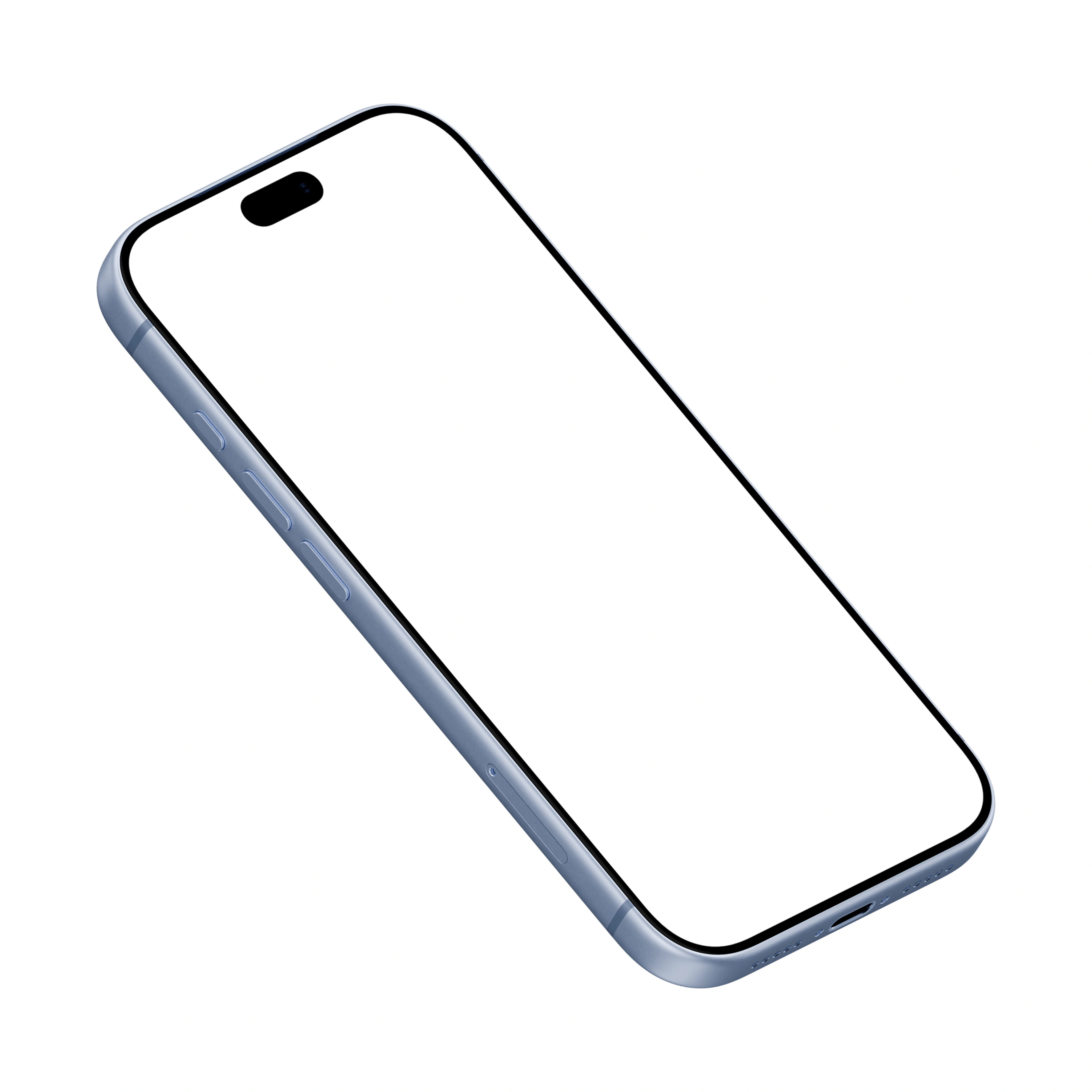 iPhone 18 Pro Mockup Glacier Angled Right