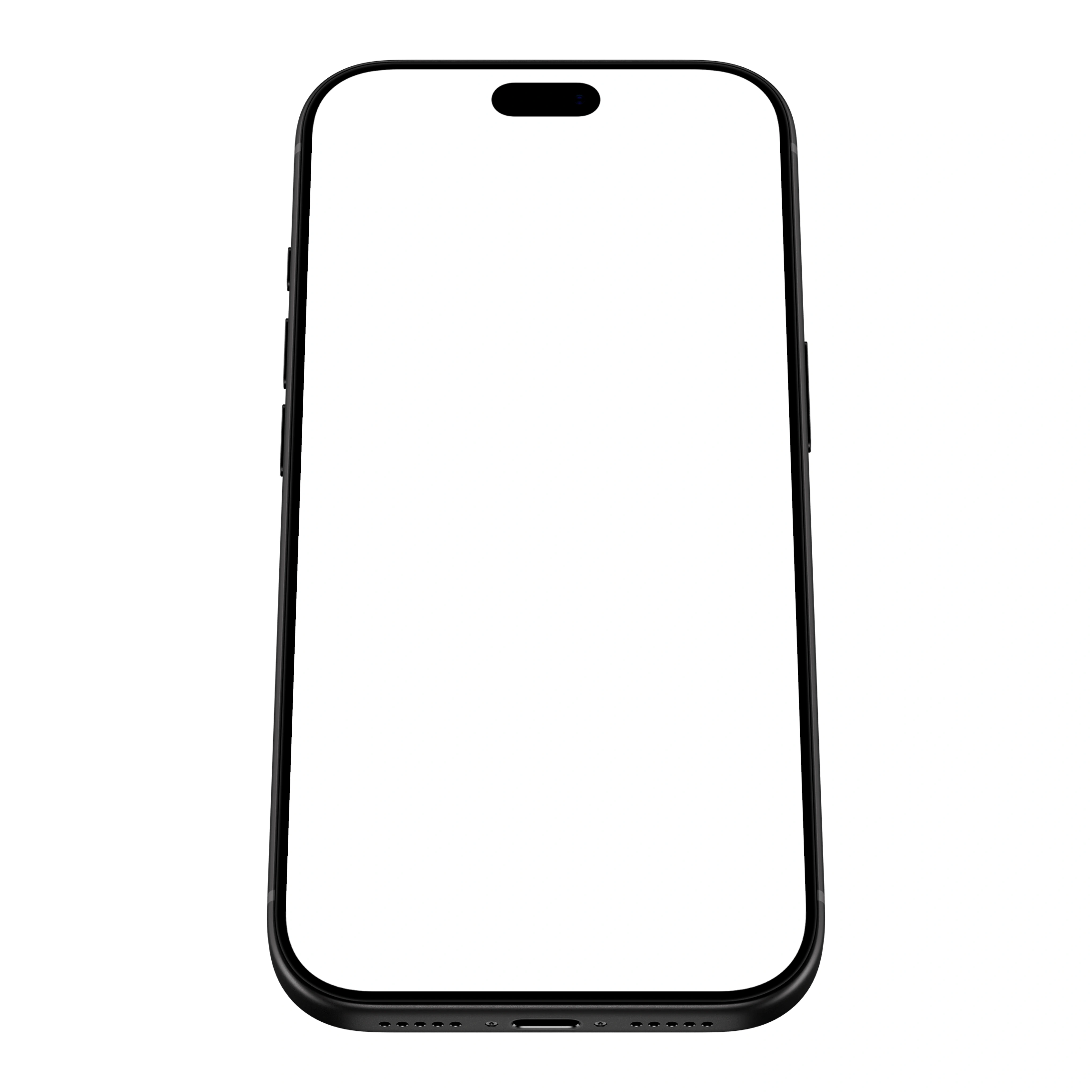 iPhone 18 Pro Mockup Black Angled Front