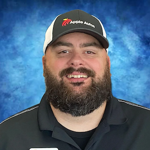 Portrait of Matt Hoffmann in his NCU uniform and hat.