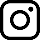 Black Instagram Logo on a transparent background.
