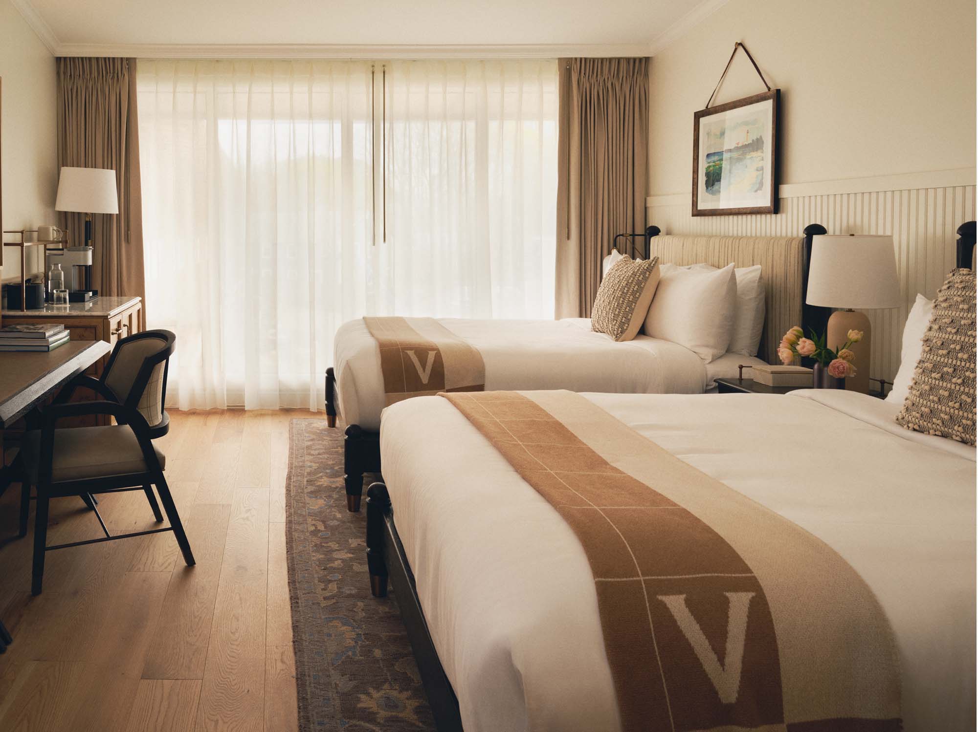 Newport Deluxe Two Queens guest room at Hotel Viking Newport Rhode Island