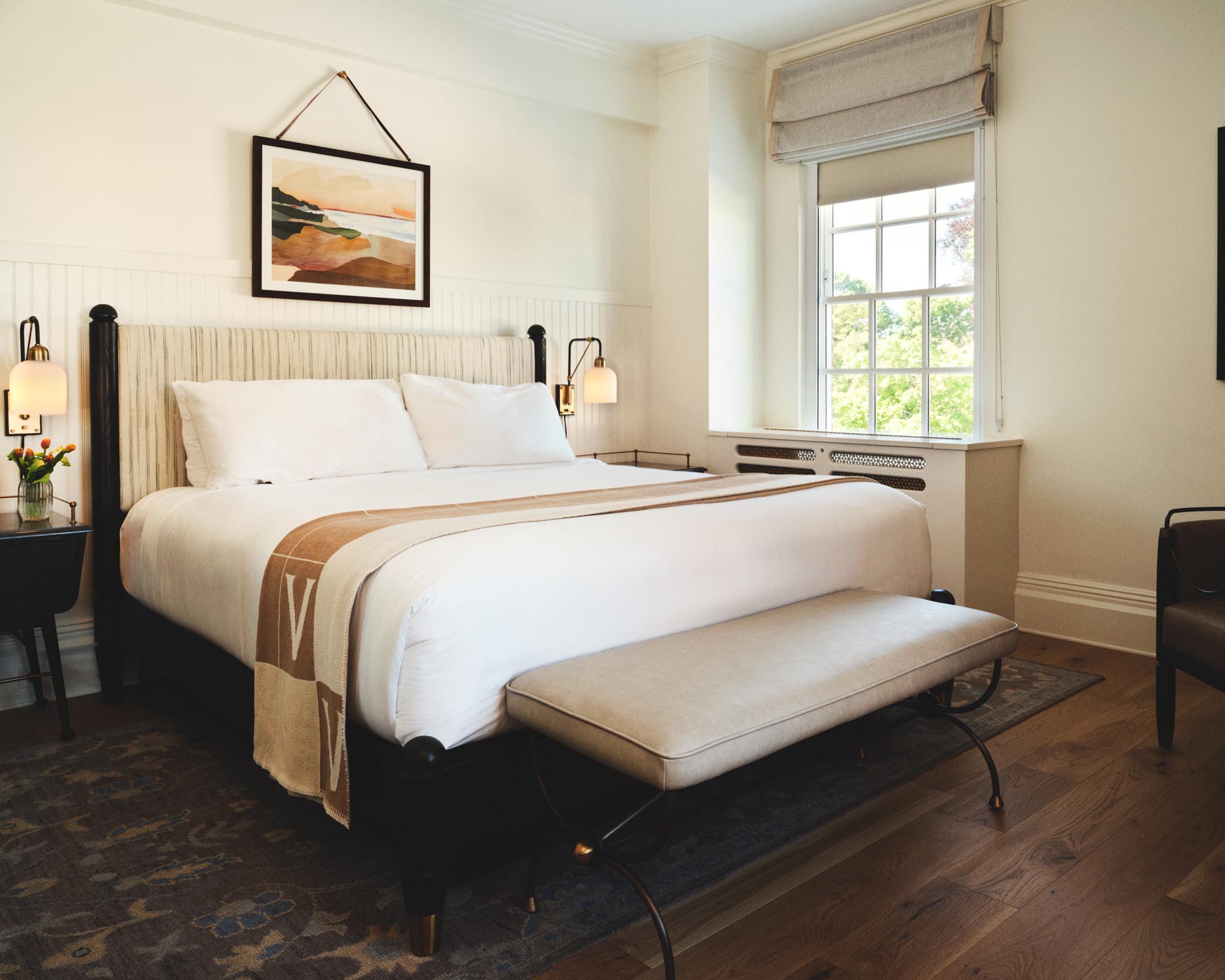Elegant guest suite interior at Hotel Viking in Newport, Rhode Island