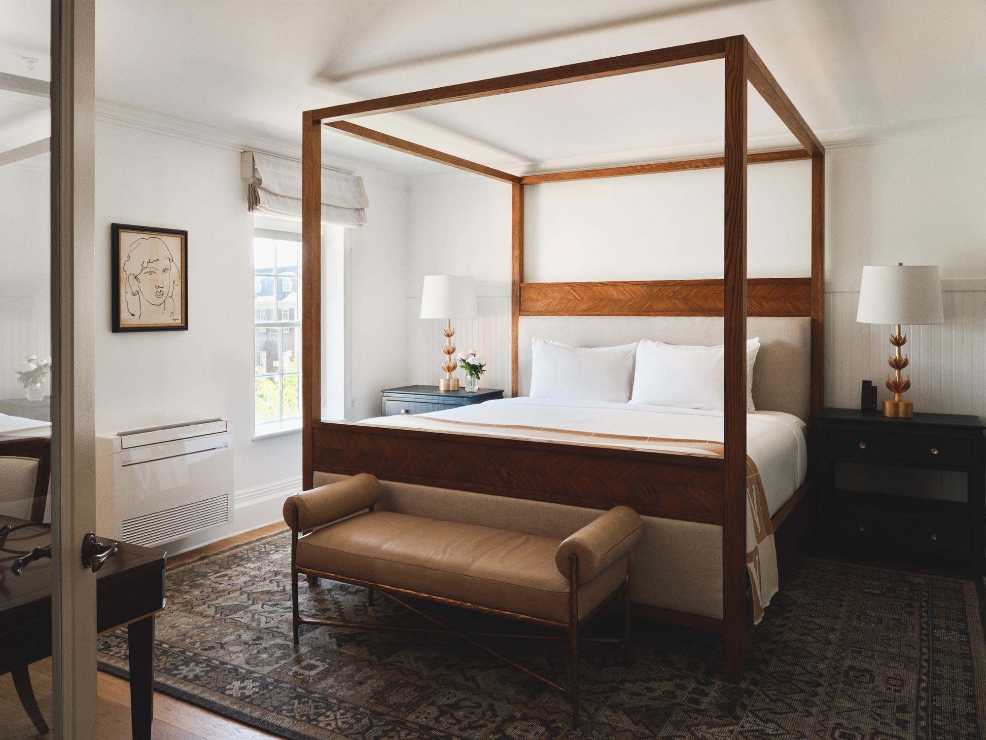 Elegant guest suite interior at Hotel Viking in Newport, Rhode Island