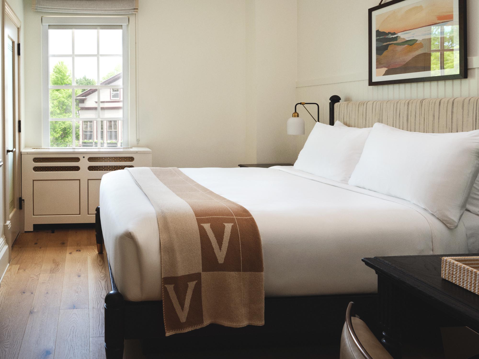 Elegant guest room at Hotel Viking in Newport, Rhode Island