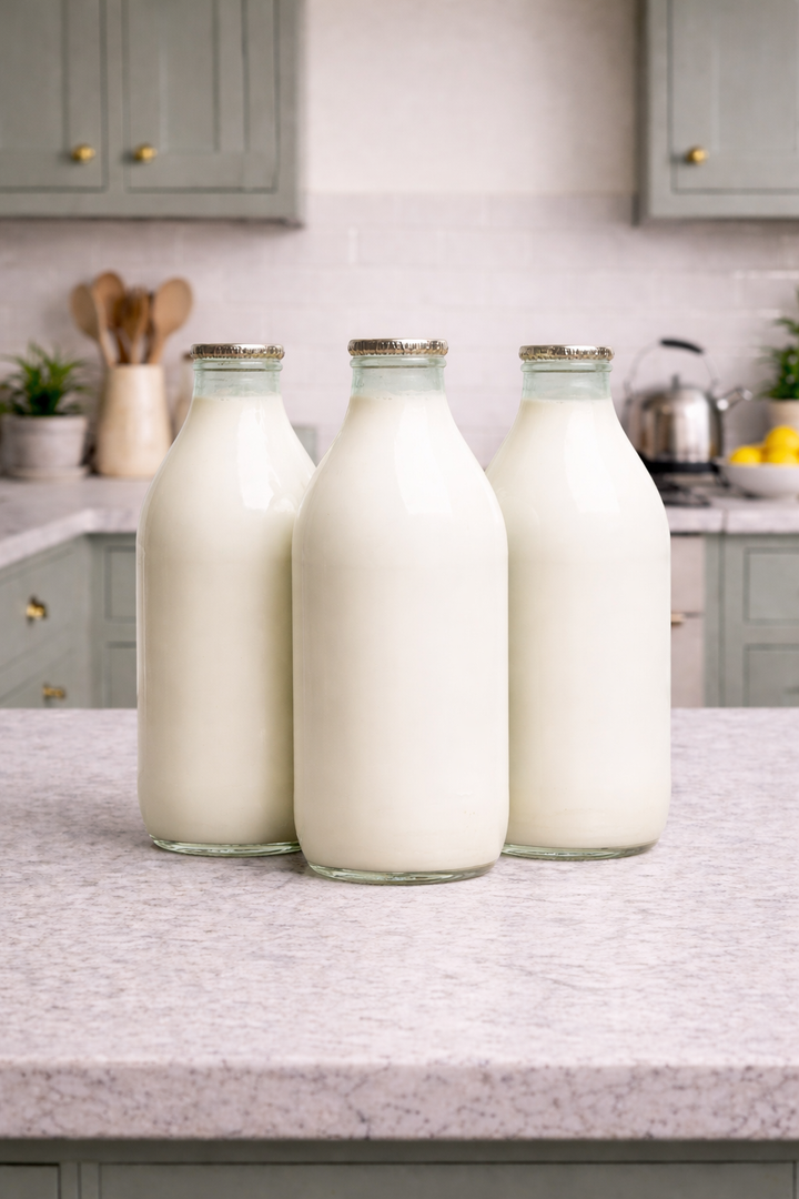 3 pints whole milk