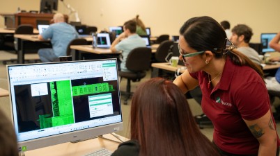 Jenn giving training to TopoDOT users