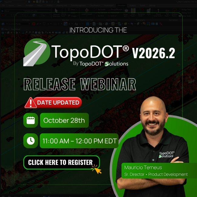 Click to register for the TopoDOT v2026.2 Release Webinar!