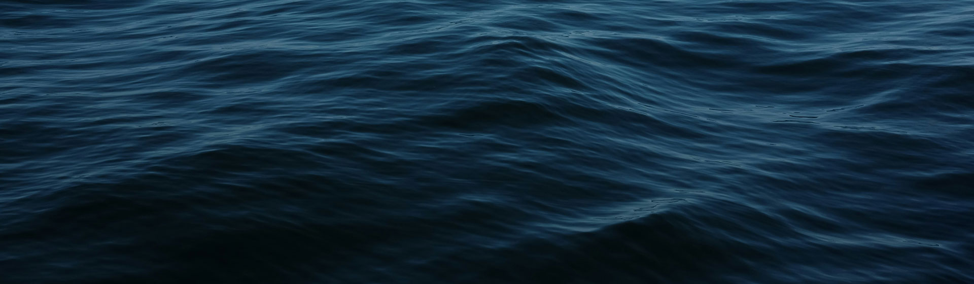 Dark blue ocean water with gentle waves and ripples on the surface.