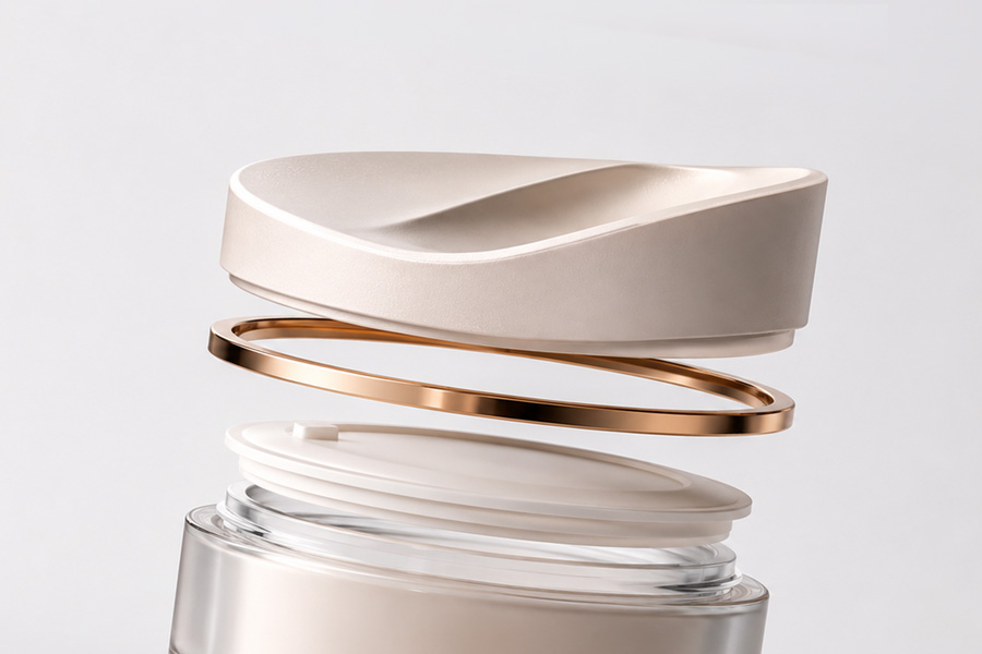 jansy packaging custom tooling cosmetic jar and lid