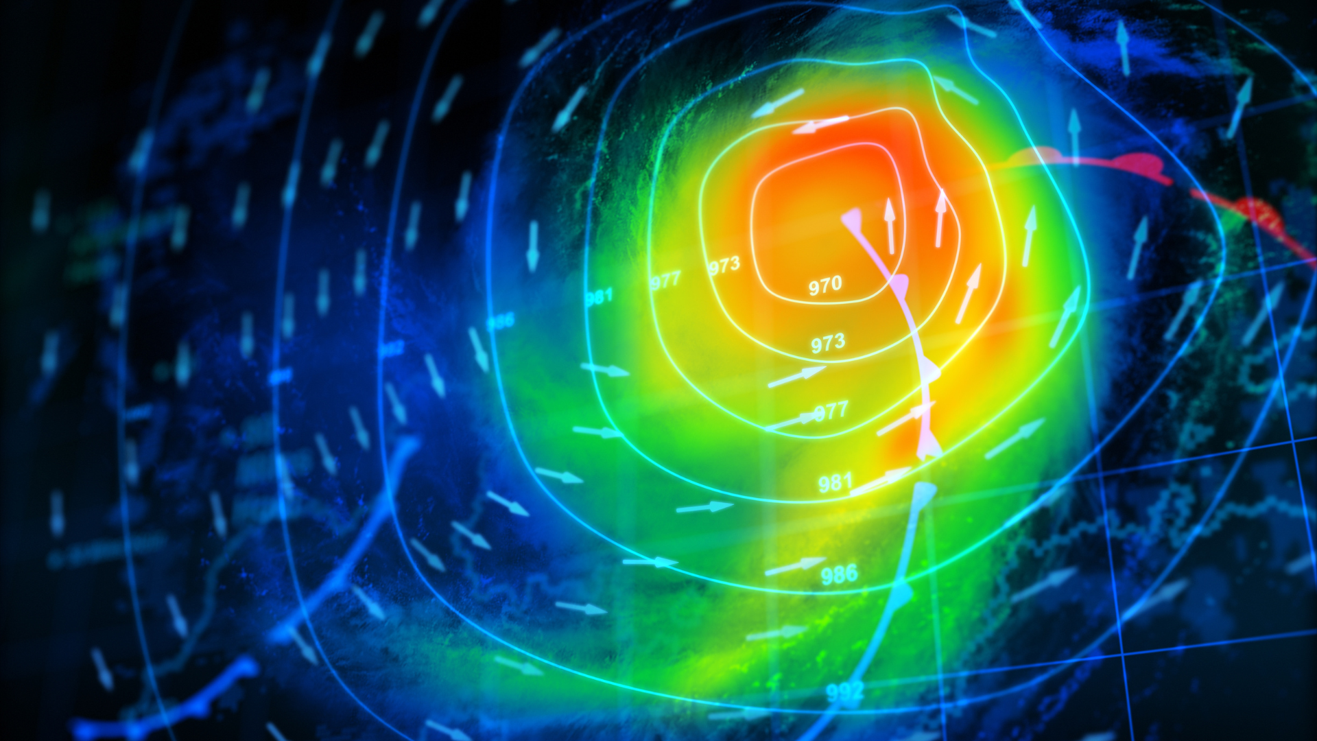 Weather radar display showing a nocturnal bird migration bloom over North America