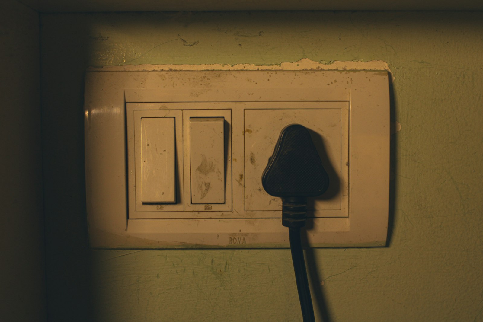 Modern electrical outlet being installed in a home