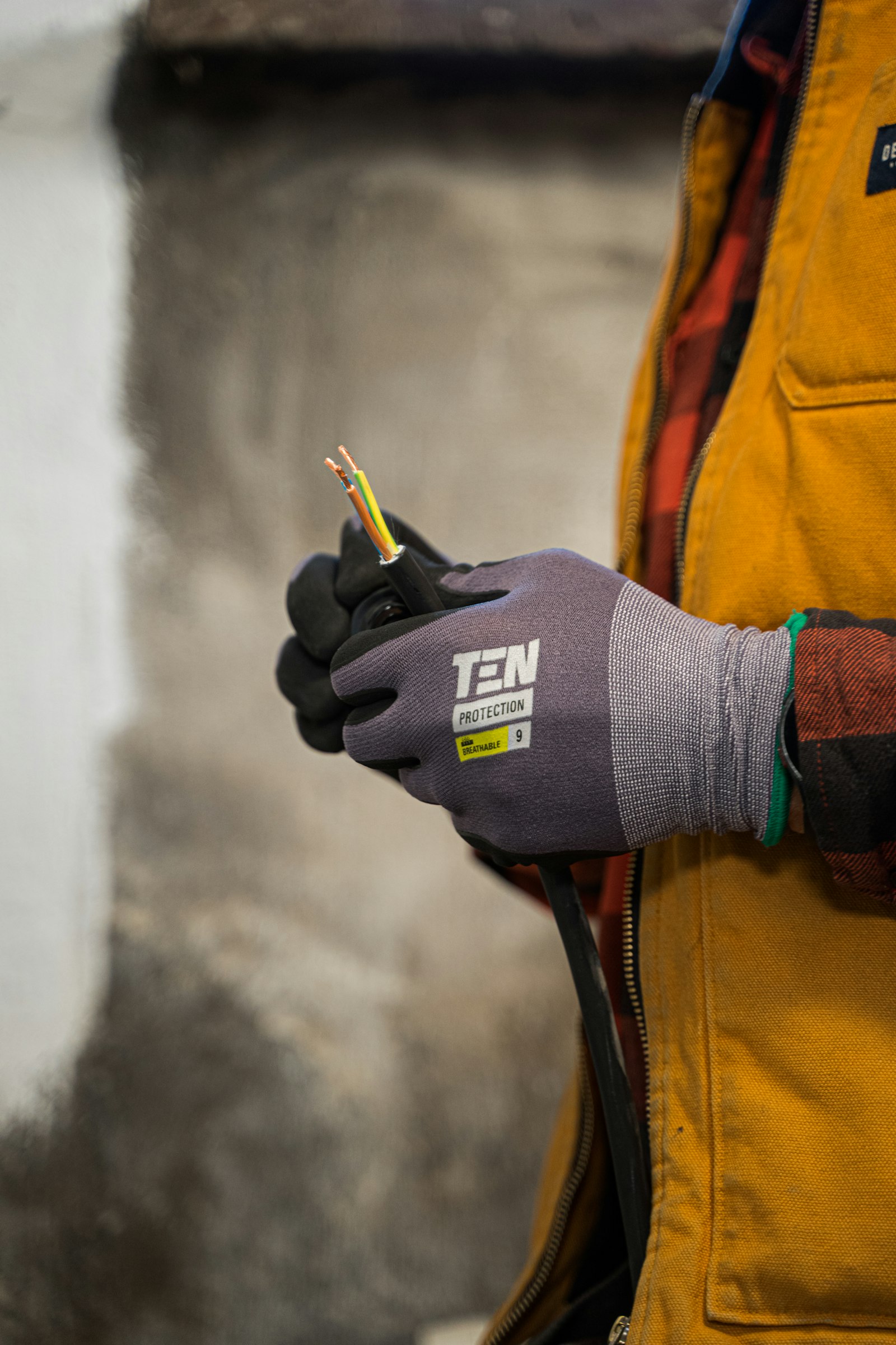 Electrician performing residential rewiring work in a Northern New Jersey home