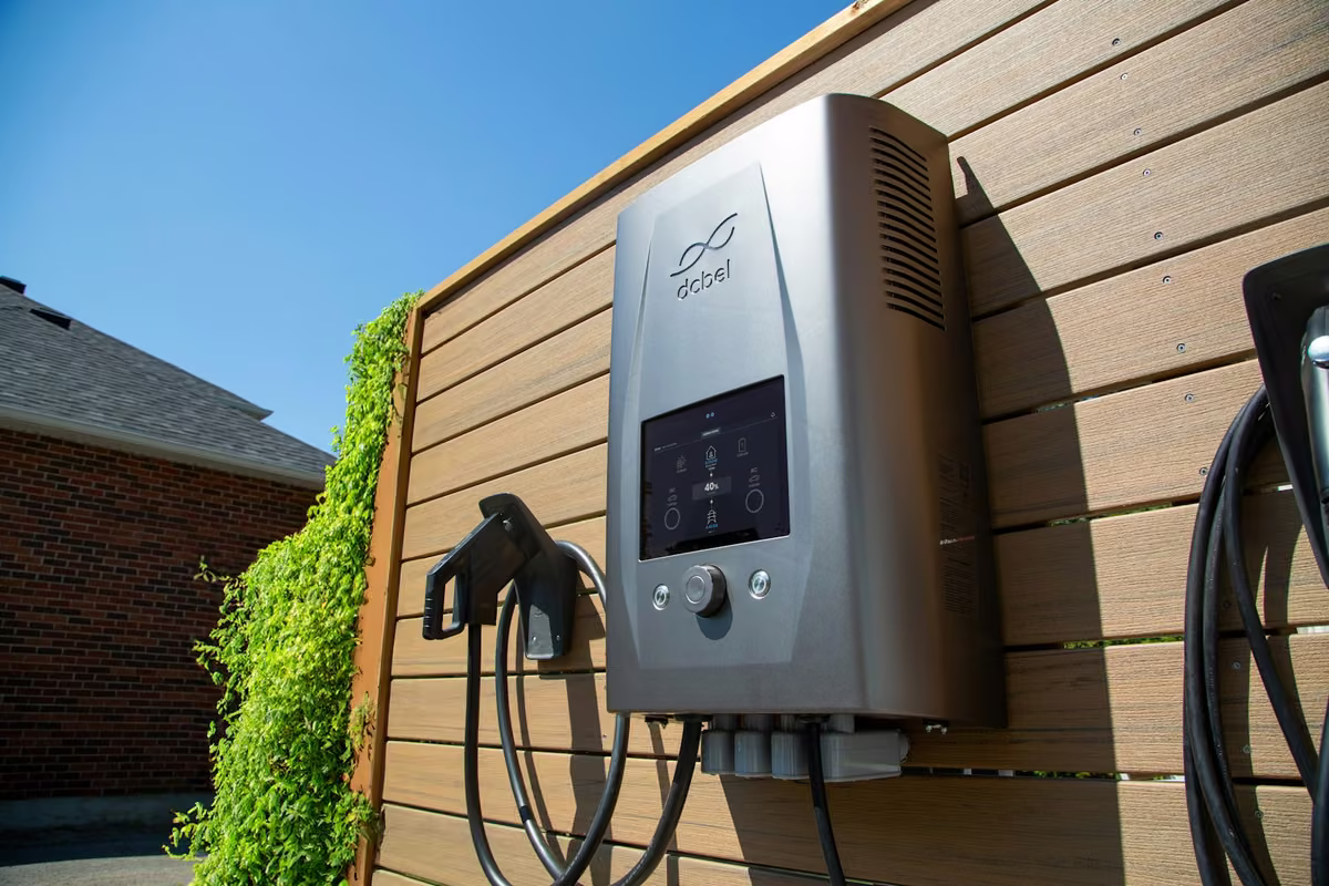 Level 2 EV charging station professionally installed by Trapani Electric in a NJ driveway