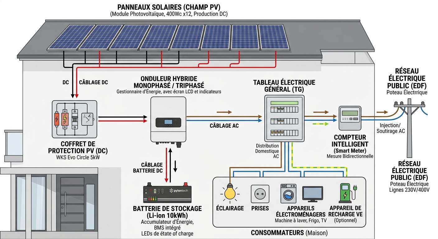 solar-powered storage units in outdoor setting