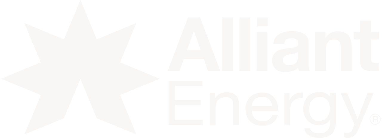 Alliant Energy company logo with star-shaped icon.