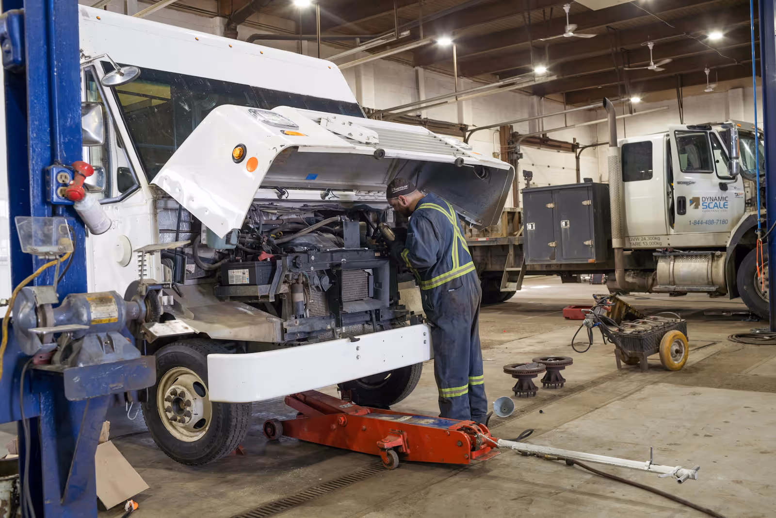 Diesel mechanic providing clean truck check in Tracy, CA