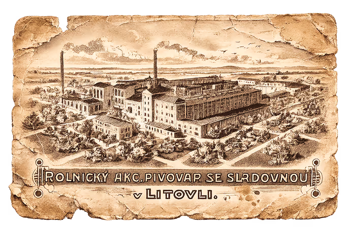 Historická rytina pivovaru