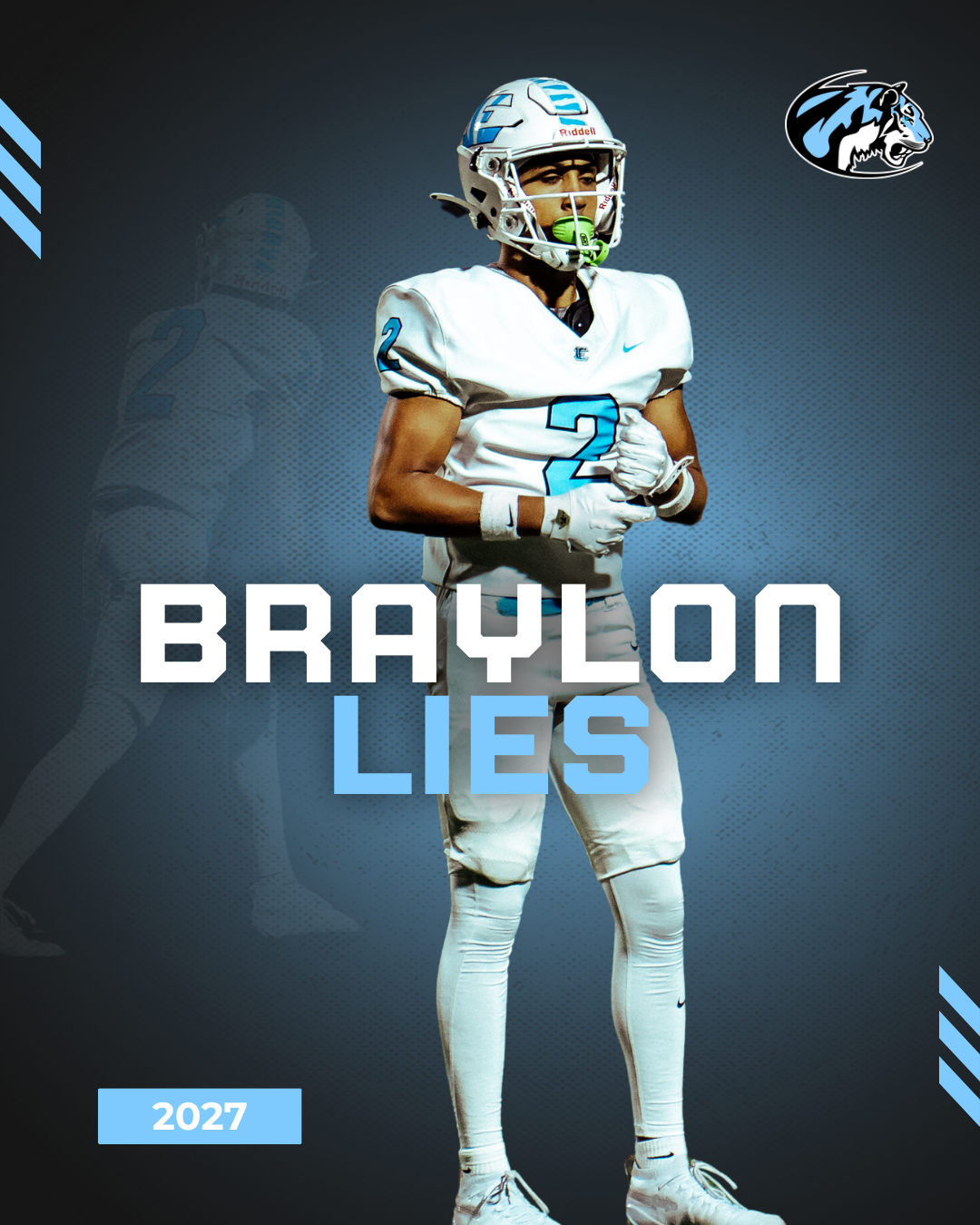 Braylon Lies recruiting graphic