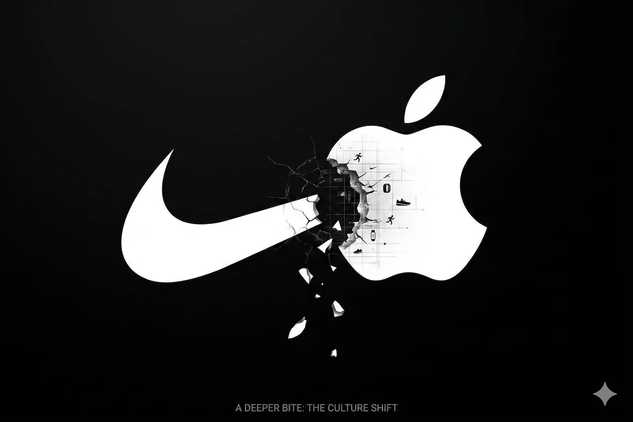 Nike built identity through action. Apple now governs identity through continuous infrastructure.