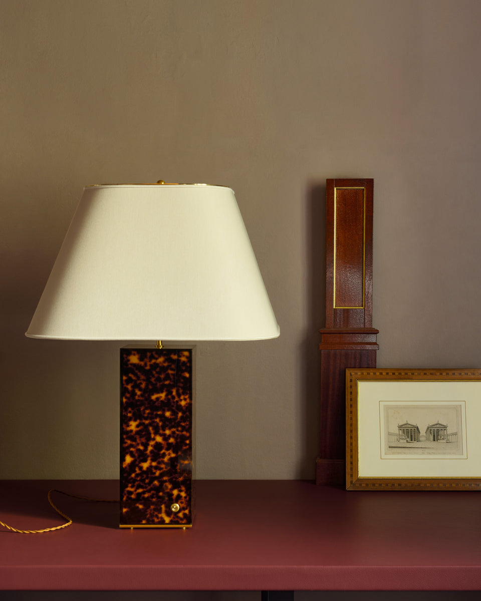 Giuseppe Porcelli Table Lamp in Tortoiseshell