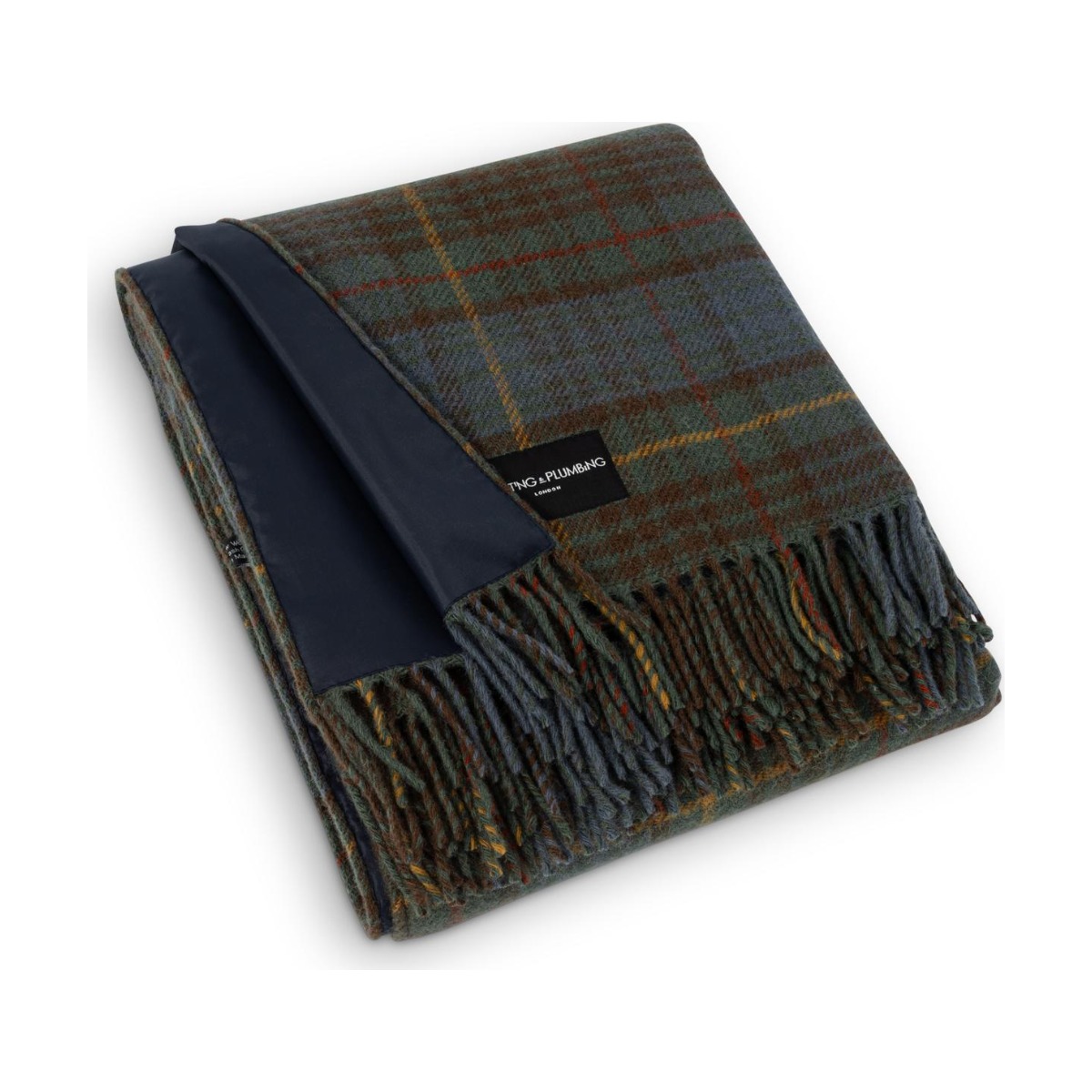 Heating & Plumbing London Pure New Wool Picnic Blanket, Classic Hunting Lodge