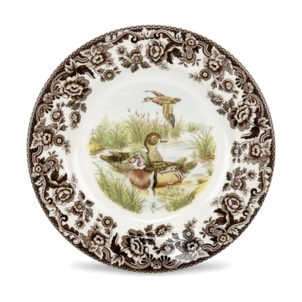 Spode Woodland Dinner Plate, Wood Duck