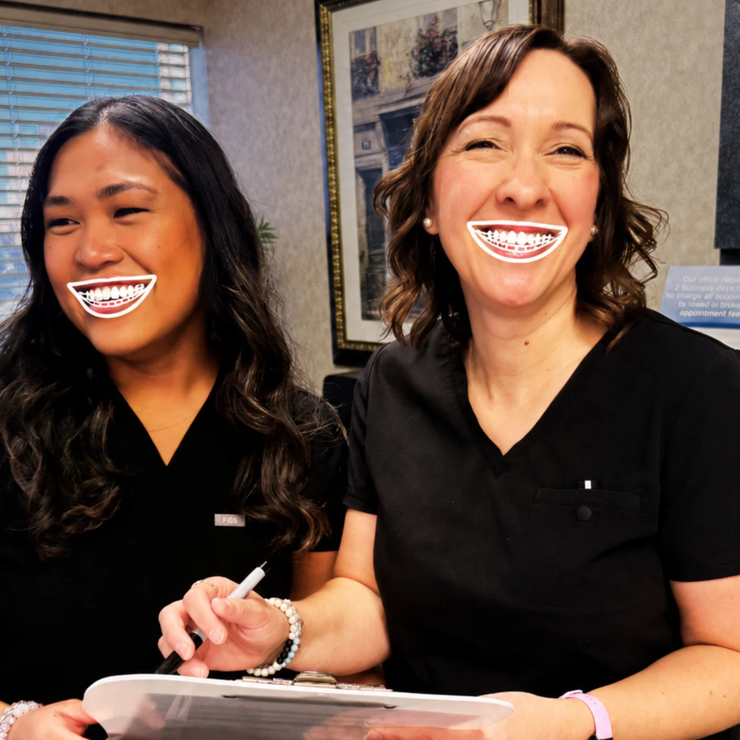 Dr. Farozi and Dr. Moussa smiling