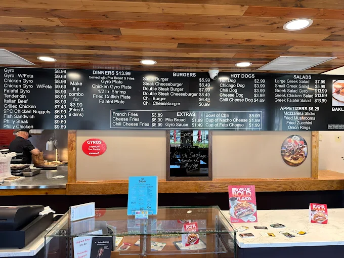 king gyros counter