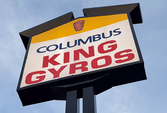 Columbus King Gyros Sign