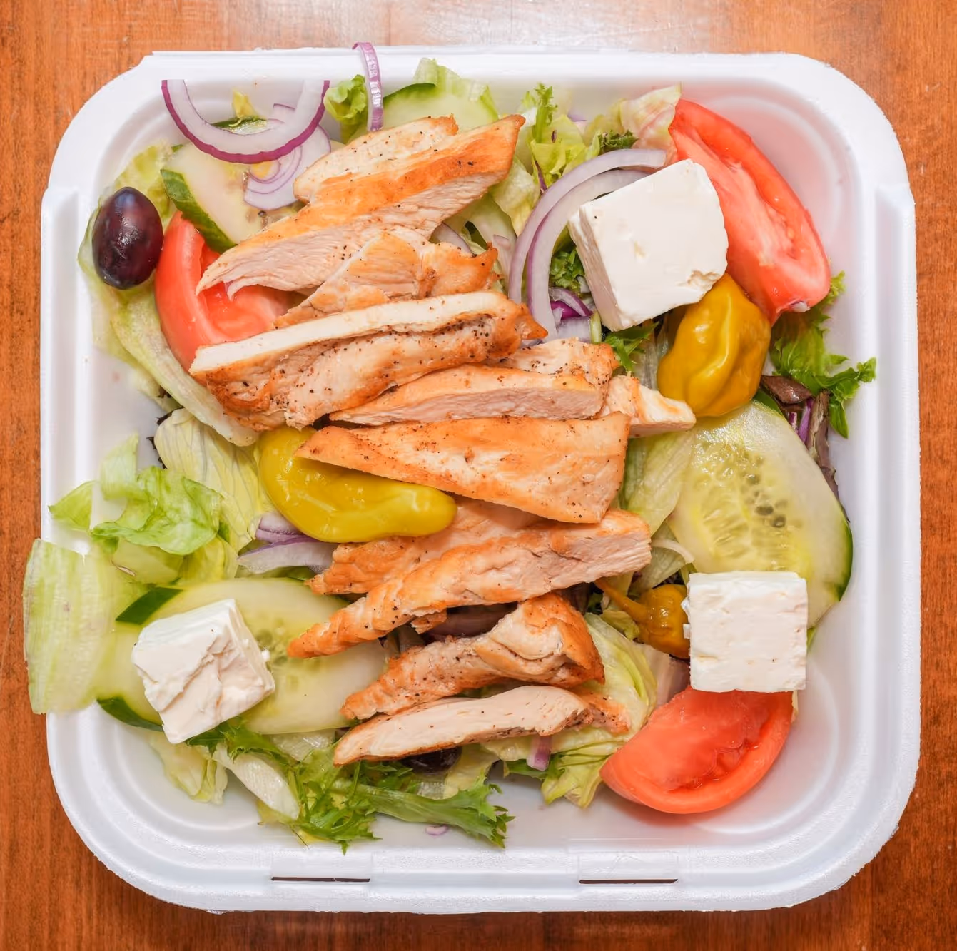 Greek Salad With Gyro