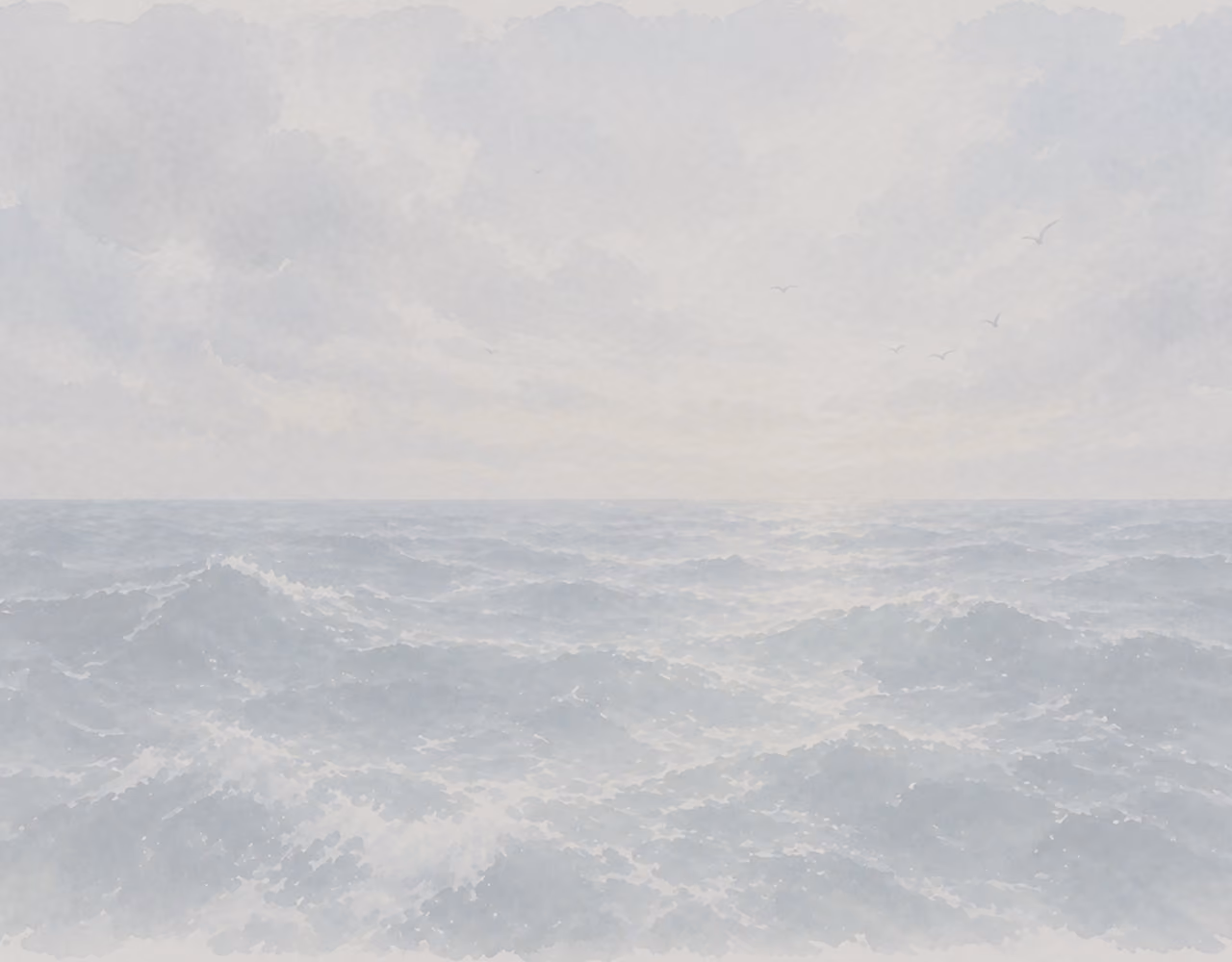 Abstract painting of the sea
