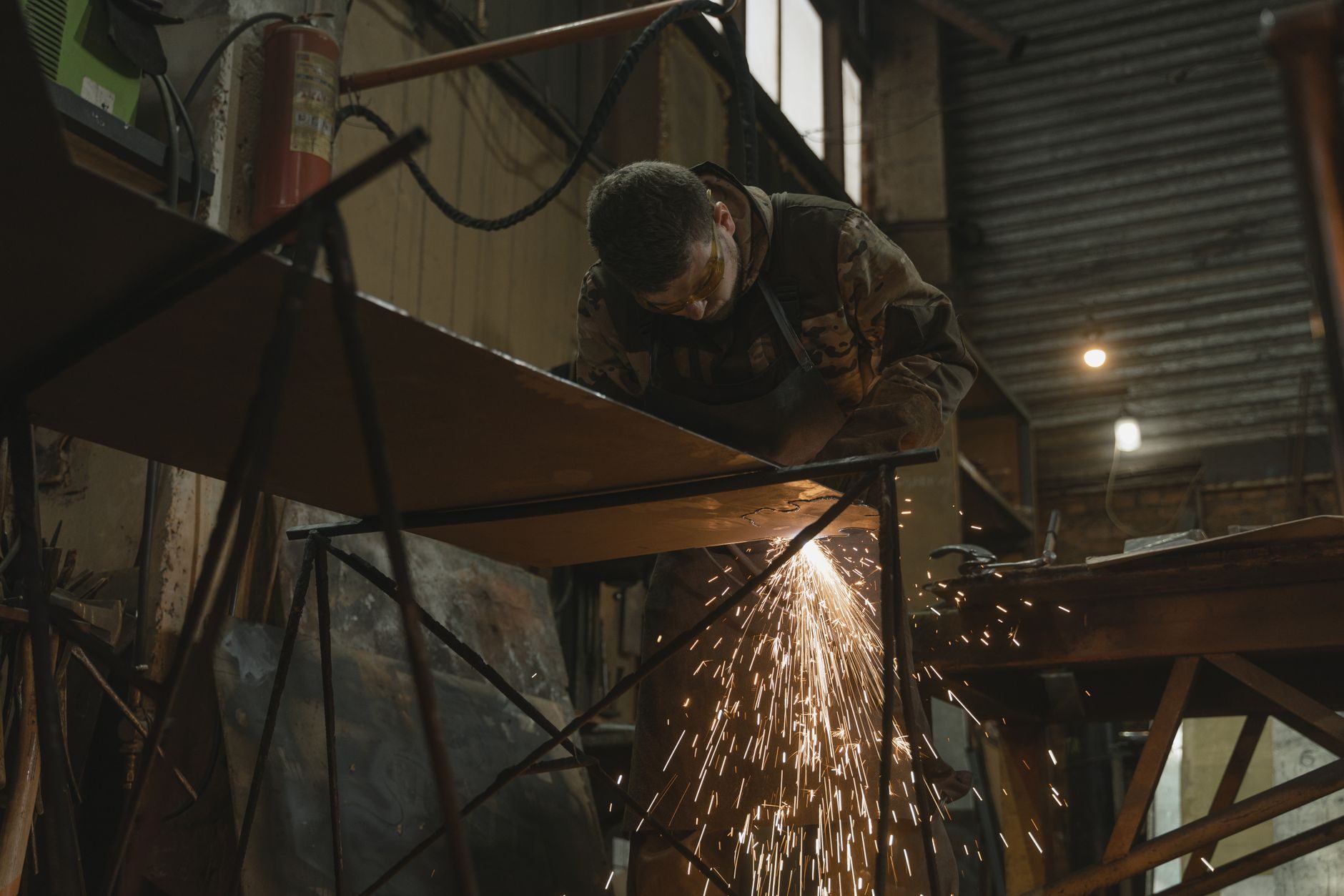 Fabrication work on the Roberts shop floor