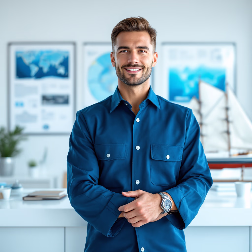 [team] image of individual team member for a maritime service