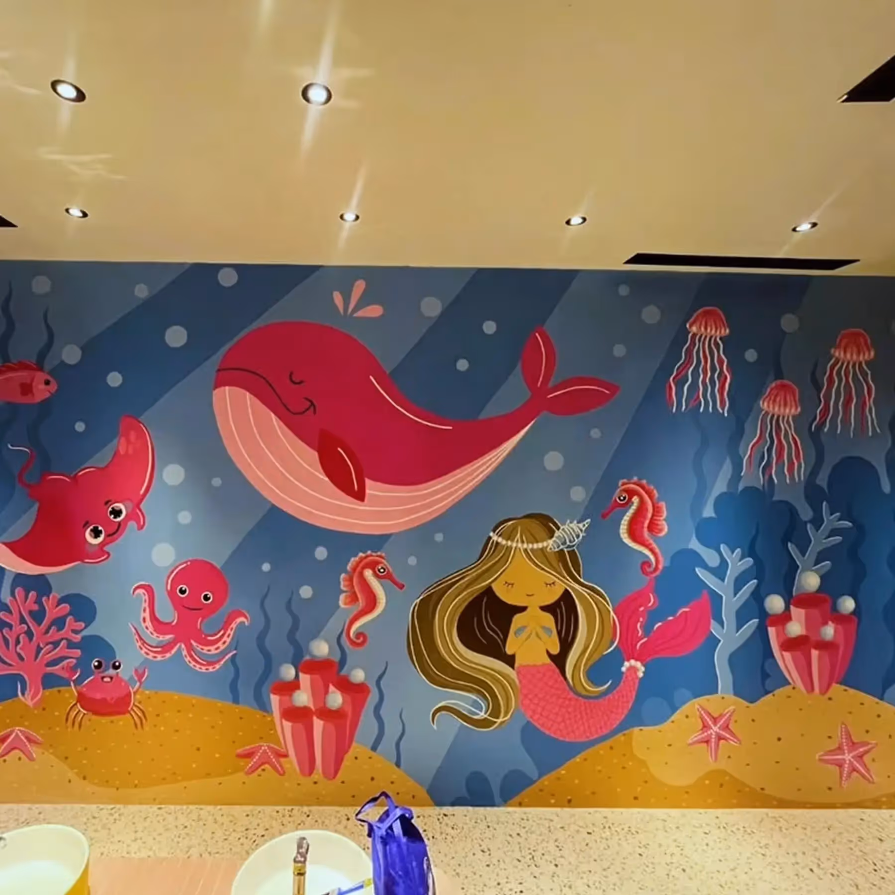 mural anak anak di pentacity balikpapan