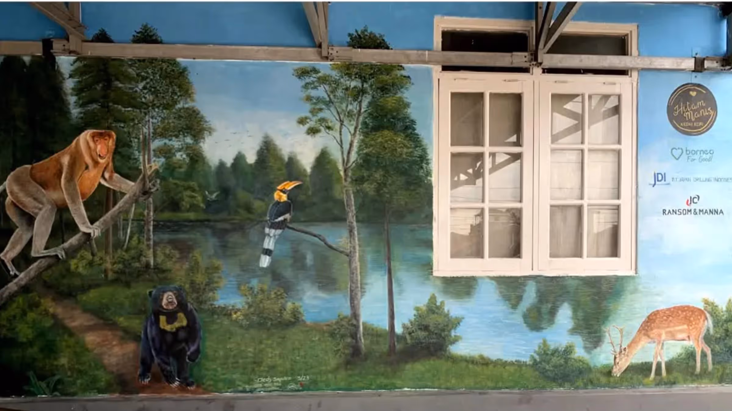 Mural Terapi Visual Panti Sosial Balikpapan