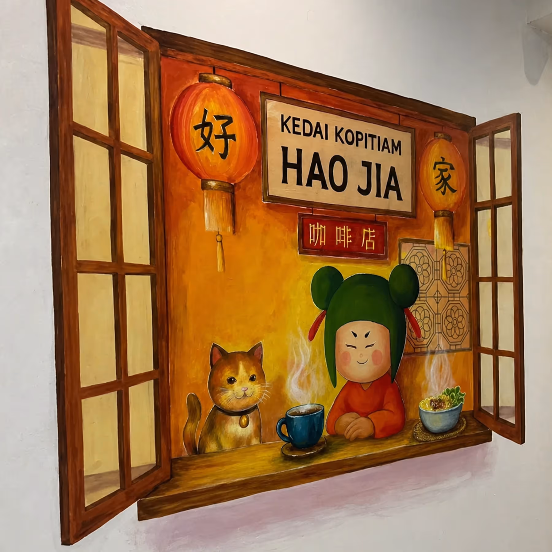 Mural Kopi Tiam Balikpapan