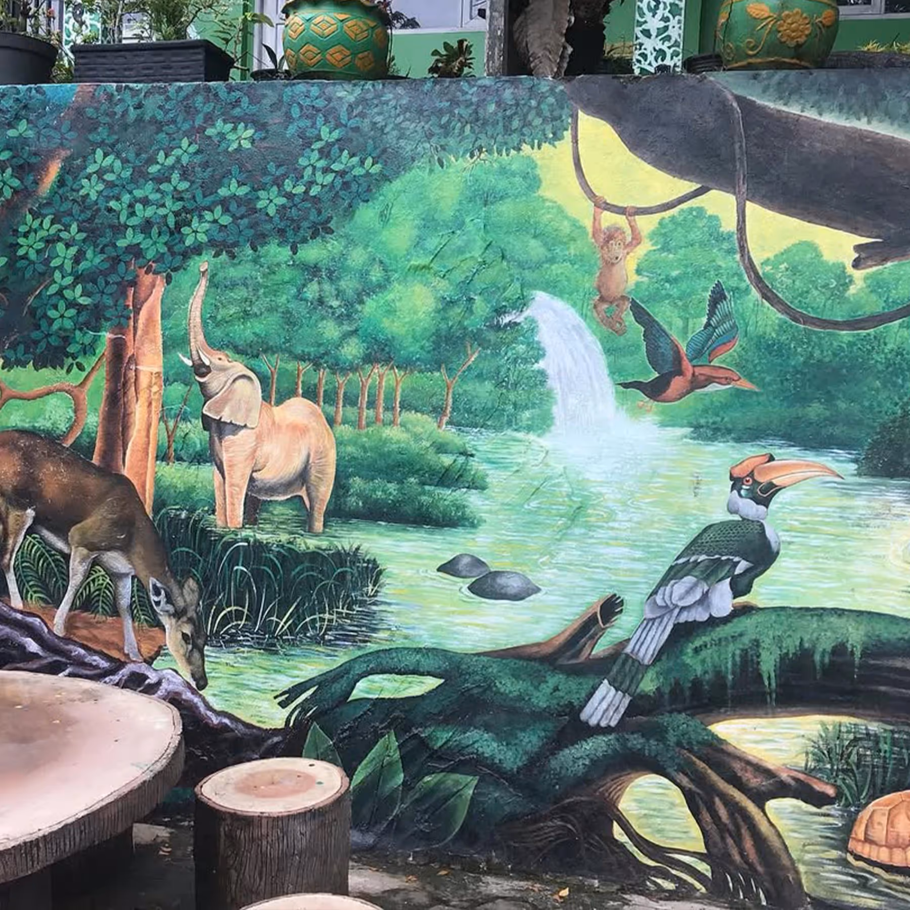Mural Alam di SDn 012 Balikpapan Kota