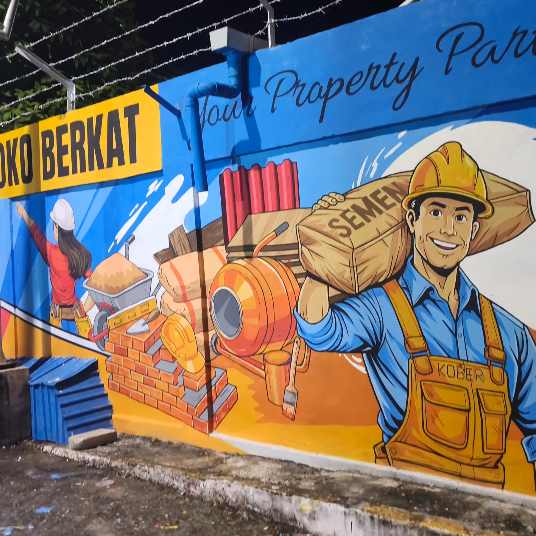 Project yang dikerjakan oleh mural lukisan balikpapan